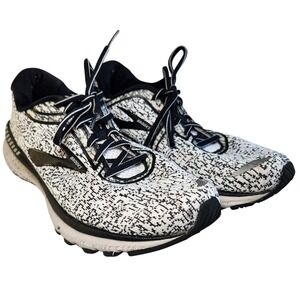 BROOKS Adrenaline GTS 20 Running Shoes Mens 9 Black White Sneakers 1103071D156